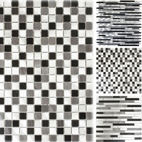 Metallo alluminio mosaico - metallo,