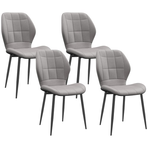 Homcom set sedie - 4, da