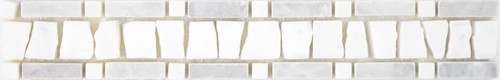 Marmo bordura bianco - bordura, grigio