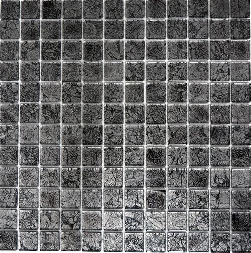 Mosaico vetro nero cucina - mosaico, in
