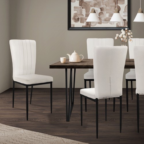 Set sedie cucina bianco - 4x,