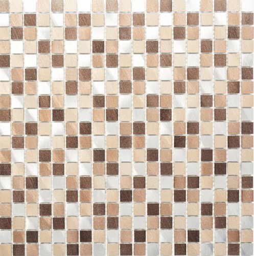Piastrella mosaico metallo